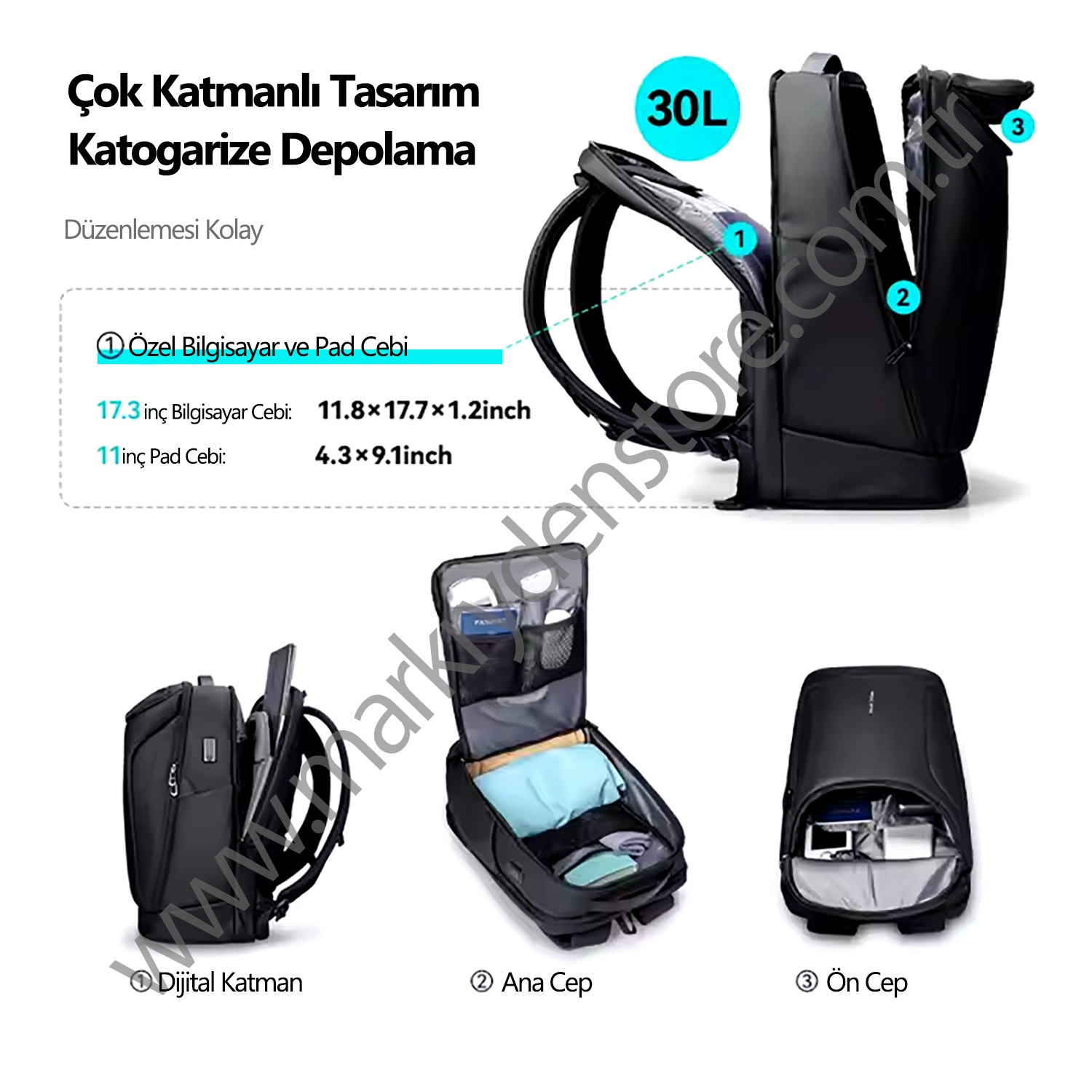 Navarro II Large | Mark Ryden Sırt Çantası USB şarj portu