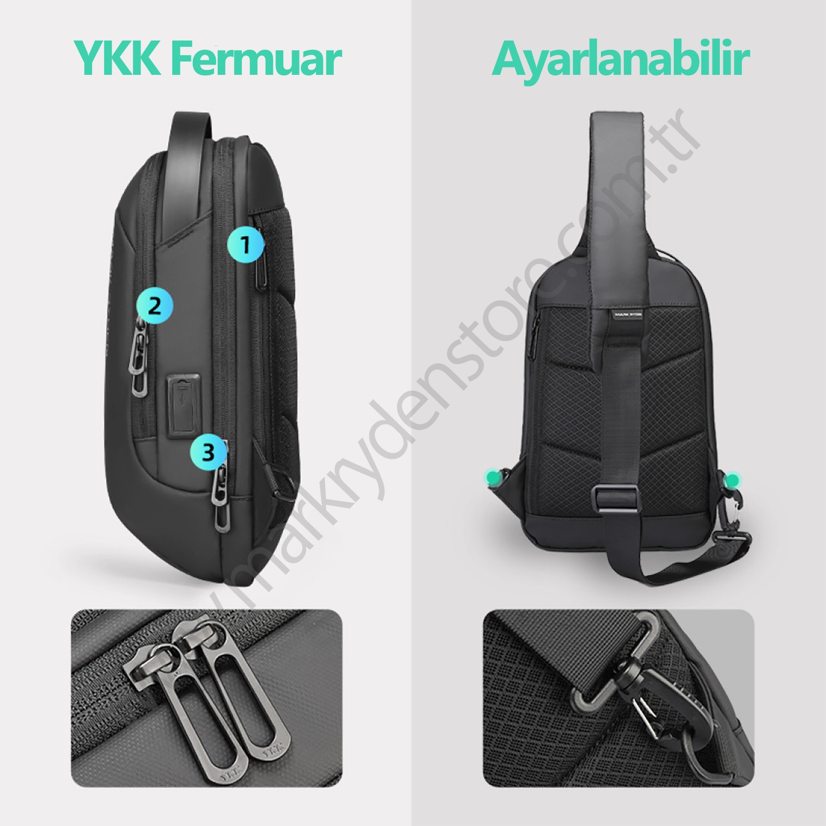 Mode | Mark Ryden Omuz Çantası USB şarj portu
